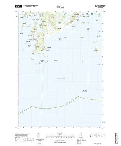 United States Geological Survey Small Point, ME (2021, 24000-Scale) digital map