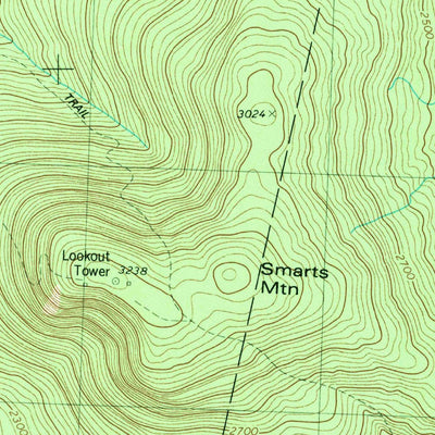 United States Geological Survey Smarts Mountain, NH (1979, 24000-Scale) digital map