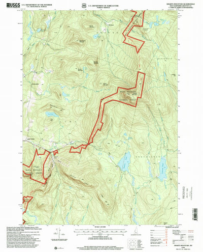 United States Geological Survey Smarts Mountain, NH (1996, 24000-Scale) digital map