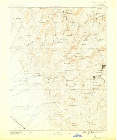 United States Geological Survey Smartsville, CA (1888, 125000-Scale) digital map