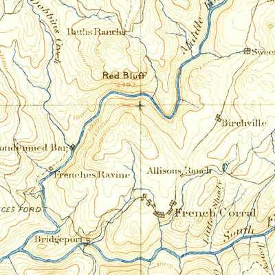 United States Geological Survey Smartsville, CA (1892, 125000-Scale) digital map