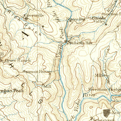 United States Geological Survey Smartsville, CA (1894, 125000-Scale) digital map
