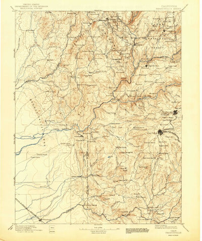 United States Geological Survey Smartsville, CA (1895, 125000-Scale) digital map