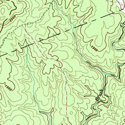 United States Geological Survey Smartt Mountain, TN (1946, 24000-Scale) digital map