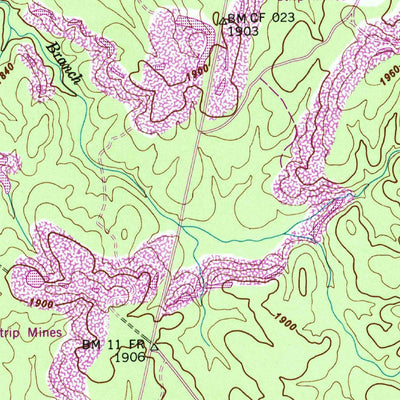 United States Geological Survey Smartt Mountain, TN (1946, 24000-Scale) digital map