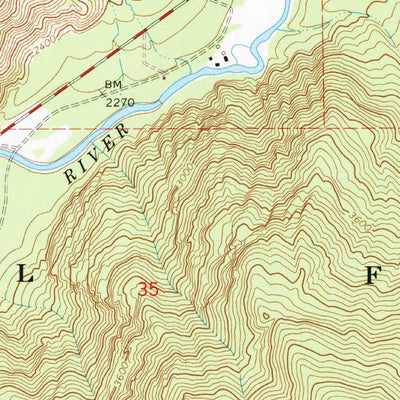 United States Geological Survey Smeads Bench, MT (1966, 24000-Scale) digital map