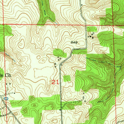 United States Geological Survey Smedley, IN (1951, 24000-Scale) digital map