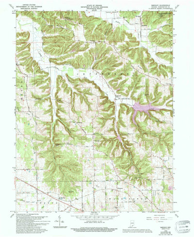 United States Geological Survey Smedley, IN (1966, 24000-Scale) digital map