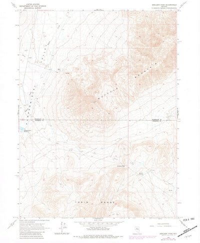 United States Geological Survey Smelser Pass, NV (1965, 24000-Scale) digital map