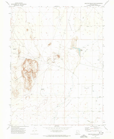 United States Geological Survey Smelter Knolls East, UT (1971, 24000-Scale) digital map