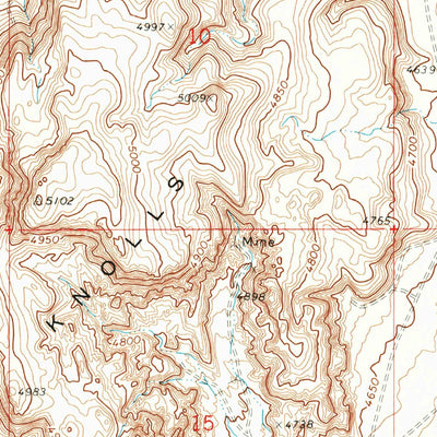 United States Geological Survey Smelter Knolls East, UT (1971, 24000-Scale) digital map