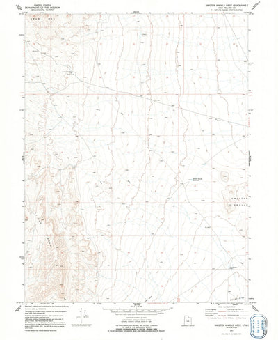 United States Geological Survey Smelter Knolls West, UT (1971, 24000-Scale) digital map