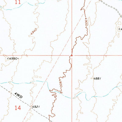 United States Geological Survey Smelter Knolls West, UT (1971, 24000-Scale) digital map