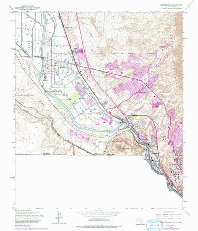 United States Geological Survey Smeltertown, TX-NM (1955, 24000-Scale) digital map