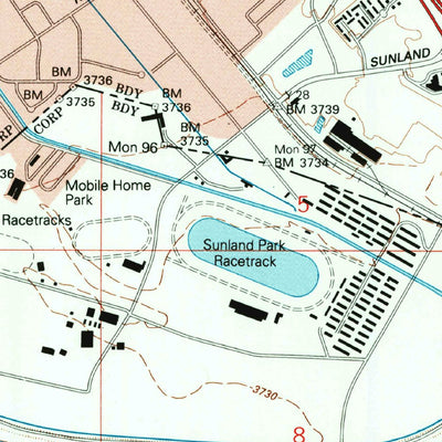 United States Geological Survey Smeltertown, TX-NM (1994, 24000-Scale) digital map