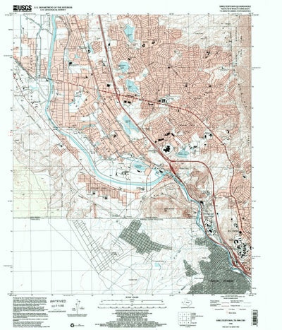United States Geological Survey Smeltertown, TX-NM (1996, 24000-Scale) digital map