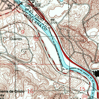 United States Geological Survey Smeltertown, TX-NM (1996, 24000-Scale) digital map