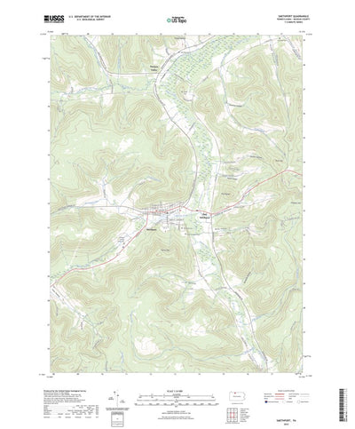 United States Geological Survey Smethport, PA (2023, 24000-Scale) digital map