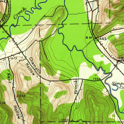 United States Geological Survey Smethport, PA-NY (1933, 62500-Scale) digital map