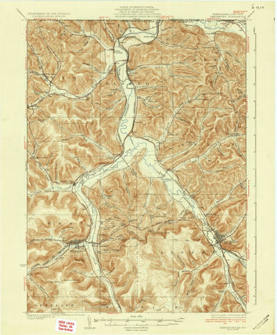 United States Geological Survey Smethport, PA-NY (1937, 62500-Scale) digital map