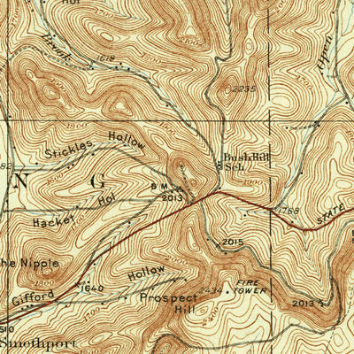 United States Geological Survey Smethport, PA-NY (1937, 62500-Scale) digital map