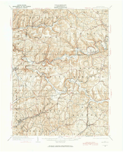 United States Geological Survey Smicksburg, PA (1938, 62500-Scale) digital map