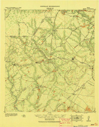 United States Geological Survey Smiley, TX (1920, 125000-Scale) digital map