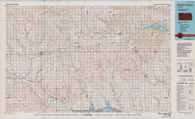 United States Geological Survey Smith Center, KS (1985, 100000-Scale) digital map