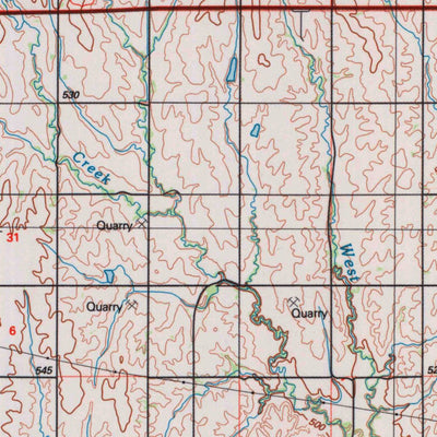 United States Geological Survey Smith Center, KS (1985, 100000-Scale) digital map
