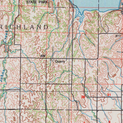 United States Geological Survey Smith Center, KS (1985, 100000-Scale) digital map