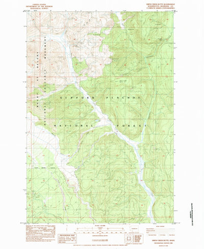 United States Geological Survey Smith Creek Butte, WA (1983, 24000-Scale) digital map