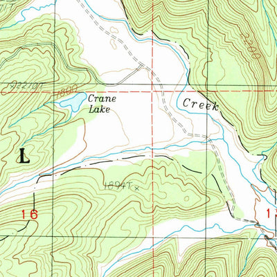 United States Geological Survey Smith Creek Butte, WA (1983, 24000-Scale) digital map