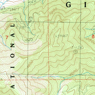 United States Geological Survey Smith Creek Butte, WA (1983, 24000-Scale) digital map