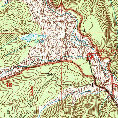 United States Geological Survey Smith Creek Butte, WA (1998, 24000-Scale) digital map