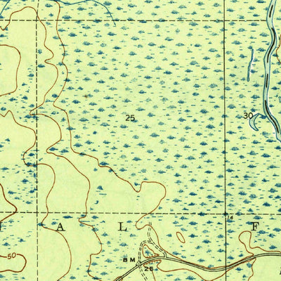 United States Geological Survey Smith Creek, FL (1945, 31680-Scale) digital map