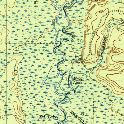 United States Geological Survey Smith Creek, FL (1945, 31680-Scale) digital map