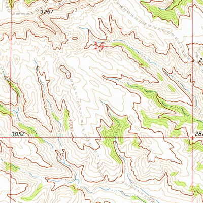 United States Geological Survey Smith Creek NE, MT (1971, 24000-Scale) digital map