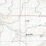 United States Geological Survey Smith Draw West, WY (1983, 24000-Scale) digital map