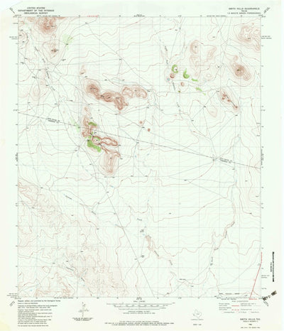 United States Geological Survey Smith Hills, TX (1983, 24000-Scale) digital map