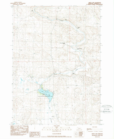 United States Geological Survey Smith Lake, NE (1989, 24000-Scale) digital map