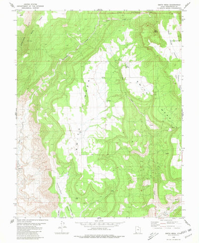United States Geological Survey Smith Mesa, UT (1980, 24000-Scale) digital map