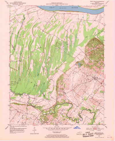 United States Geological Survey Smith Mills, KY (1952, 24000-Scale) digital map
