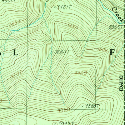 United States Geological Survey Smith Mountain, ID-MT (1989, 24000-Scale) digital map