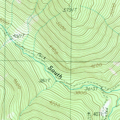 United States Geological Survey Smith Mountain, ID-MT (1989, 24000-Scale) digital map