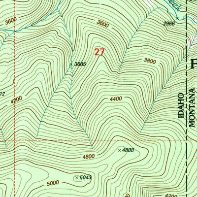 United States Geological Survey Smith Mountain, ID-MT (1997, 24000-Scale) digital map