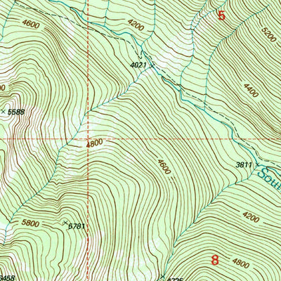 United States Geological Survey Smith Mountain, ID-MT (1997, 24000-Scale) digital map