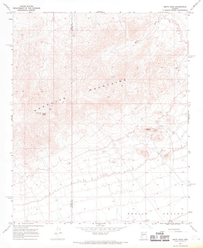 United States Geological Survey Smith Peak, AZ (1967, 24000-Scale) digital map