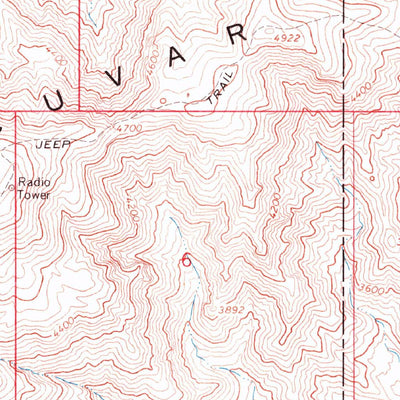 United States Geological Survey Smith Peak, AZ (1967, 24000-Scale) digital map