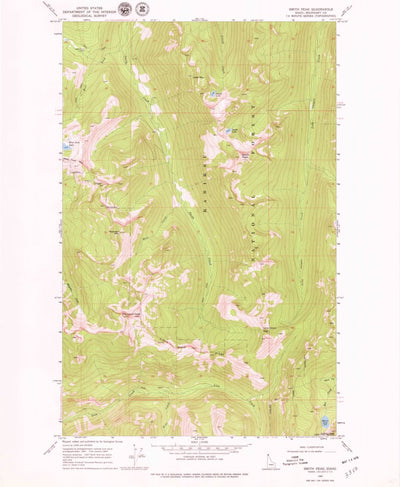 United States Geological Survey Smith Peak, ID (1969, 24000-Scale) digital map