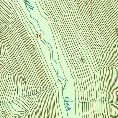 United States Geological Survey Smith Peak, ID (1996, 24000-Scale) digital map
